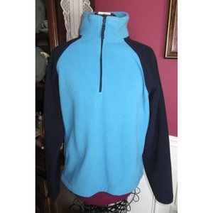 Eagle Canyon Women's Size Large L Pullover 1/4 Zip Front Blue Top Brand New